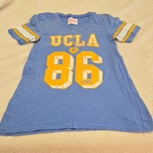 Victoria's Secret Blue and Yellow Athletic Tee